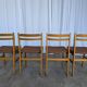 Set of 4 Vintage Branko Ursic Dining Chair: 1970s Scandinavian Wood & Brown