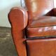 Leather club chair, 1940s