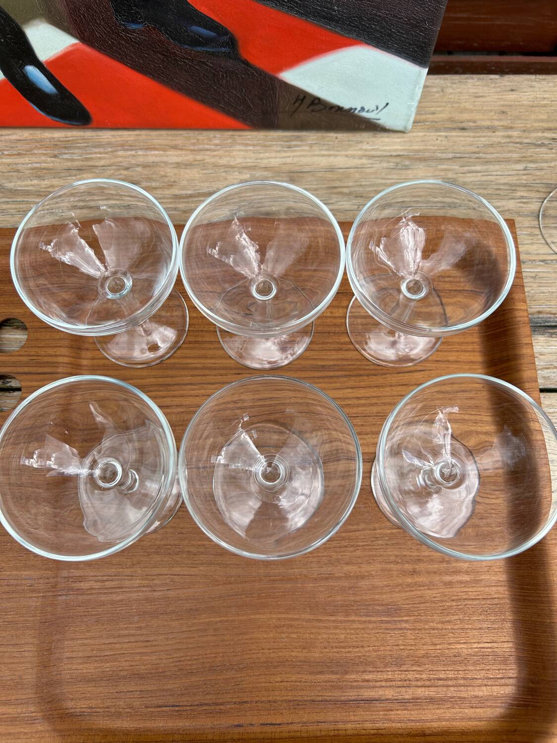 6 champagne glasses France