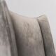 Winged armchair velvet 50s vintage