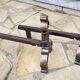 Paire de CHENETS Laiton Massif VINTAGE