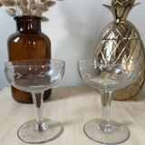 Old champagne glasses