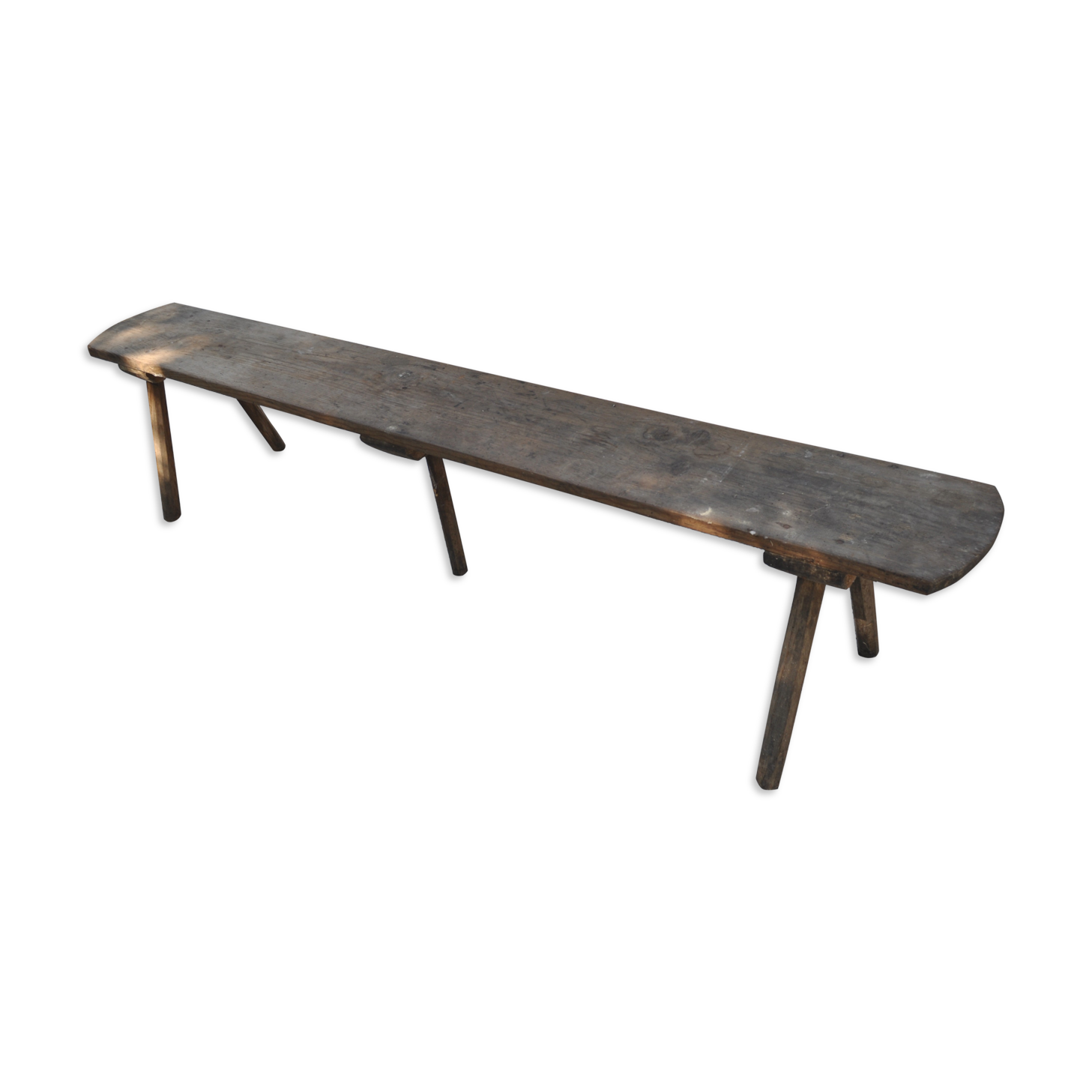 Rustic bench with central foot