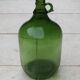 Old green glass bottle 5L