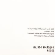 Impression offset d’après une huile sur toile, Pierre Soulages, Musée Soulages de Rodez