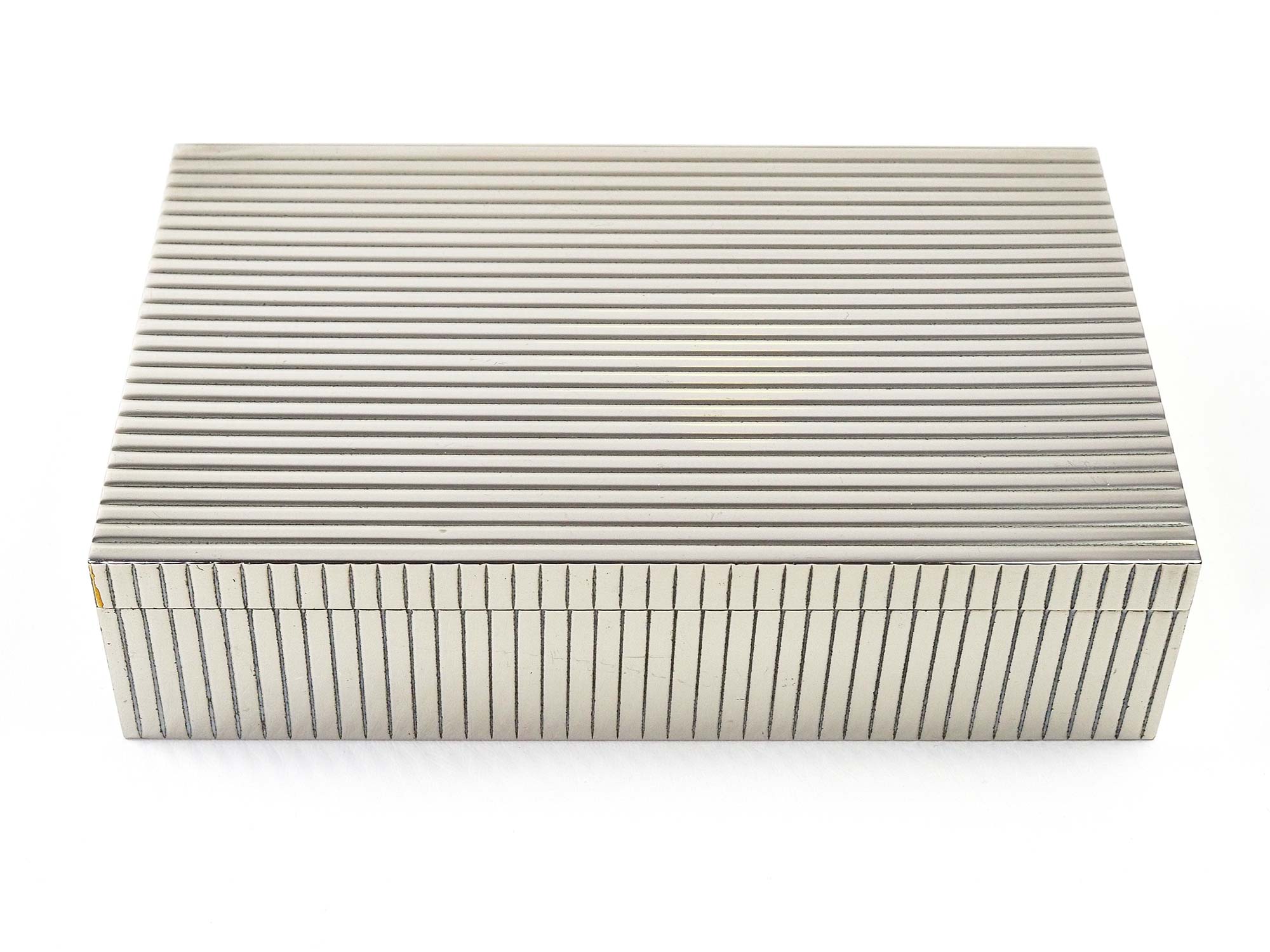 Art Deco box in Silver Metal in the Style of Sigvard Bernadotte