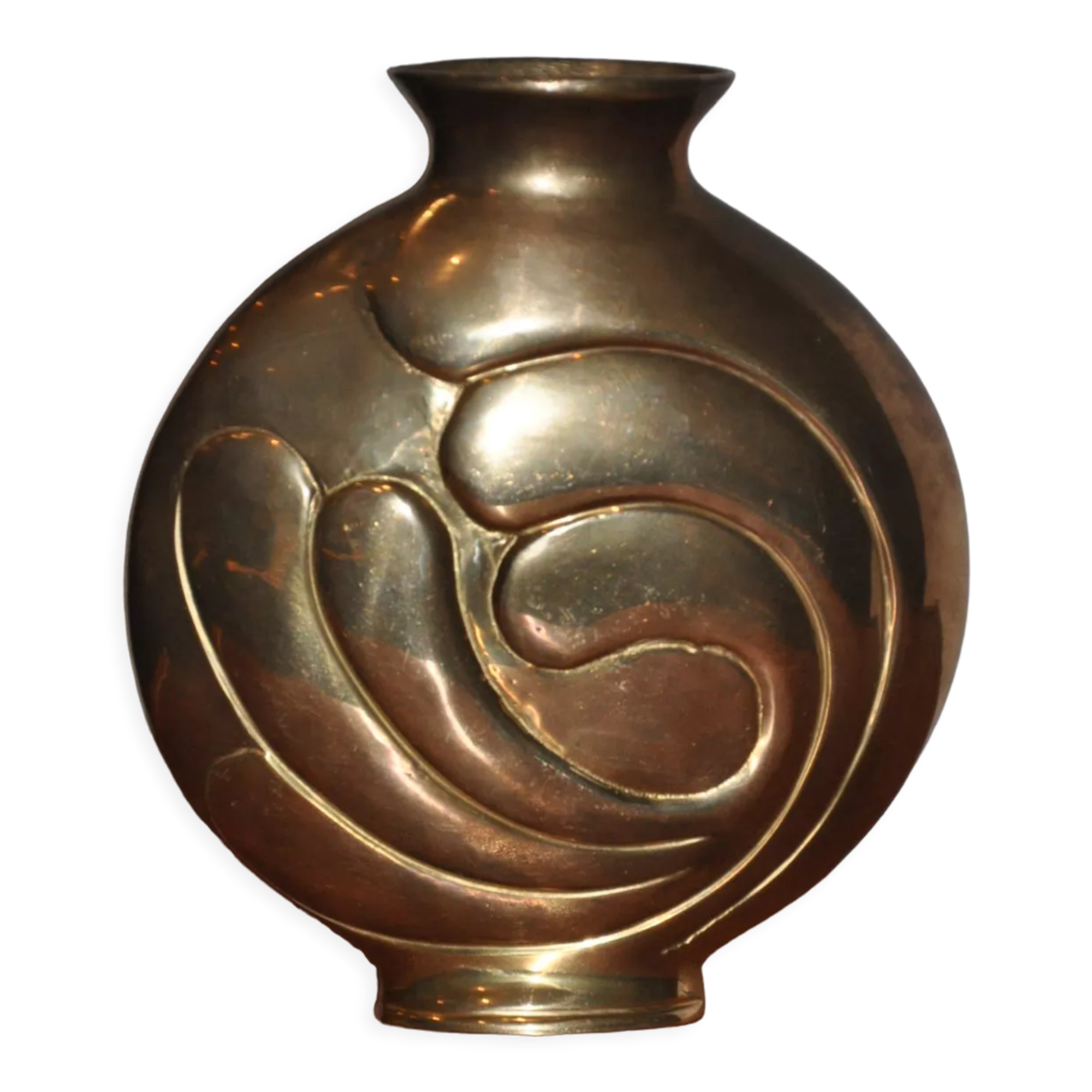 Vintage brass vase