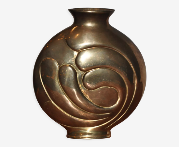 Vase en laiton vintage