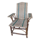 Rattan Chaise Longue Armchair, late 19th century Belle Epoque.