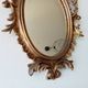 Vintage Italian baroque mirror 1950s 29.5*20
