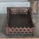Vintage wooden basket, wooden fruit bowl, kitchen, nature, folk art