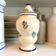 Fl apothecary jar. hand-painted earthenware anis