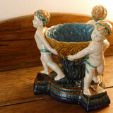 Majolica cherub cut