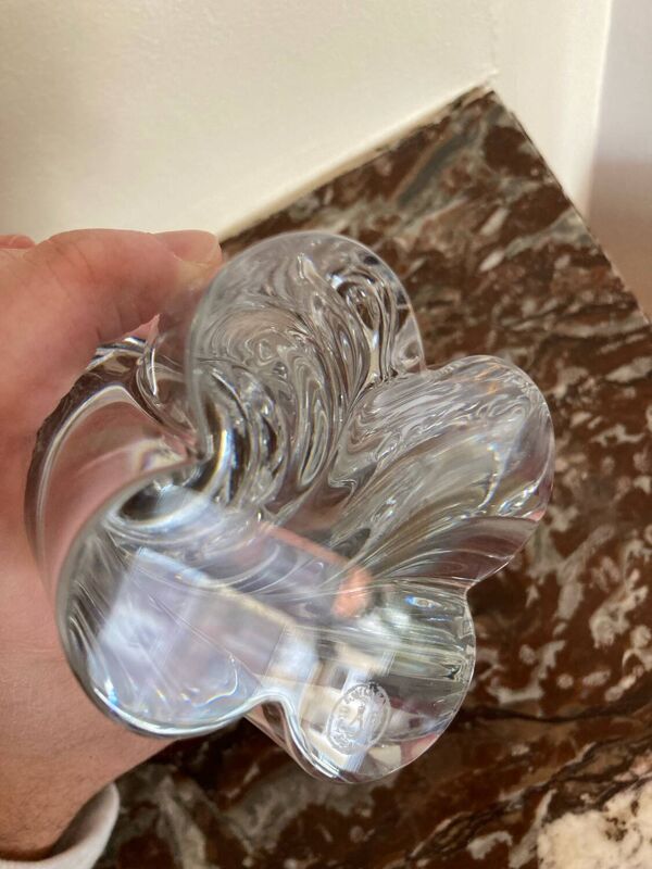 Paire de bougeoirs ''Aladin'' en cristal Baccarat