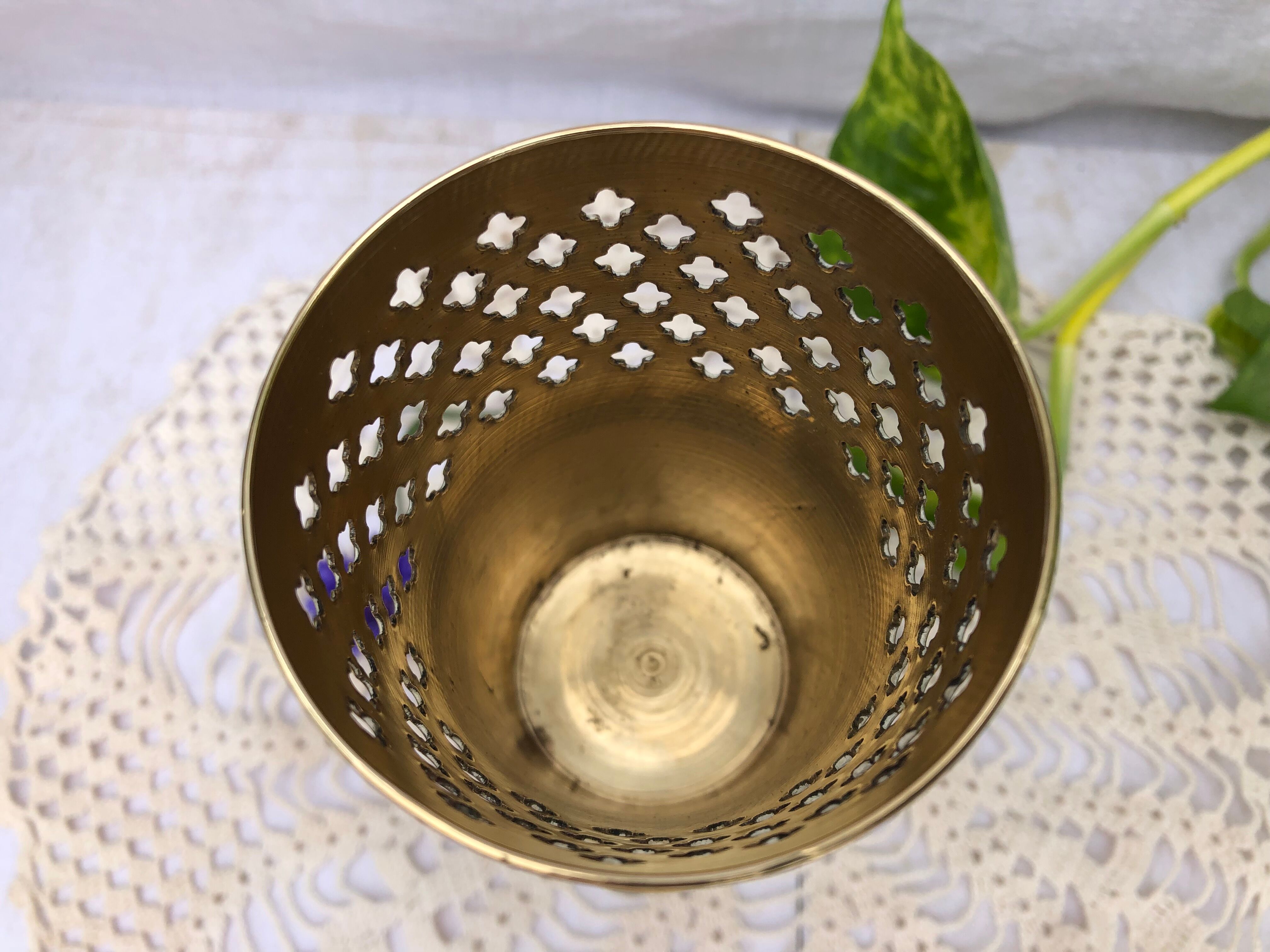 Golden brass incense holders INDIA.