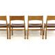 Set de 4 chaises en cuir, John Vedel-Rieper, Erhard Rasmussen, Danemark, 1960