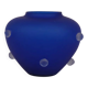 Vase en verre dépoli