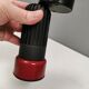 Small vintage wall lamp in hard pressed black and red plastic