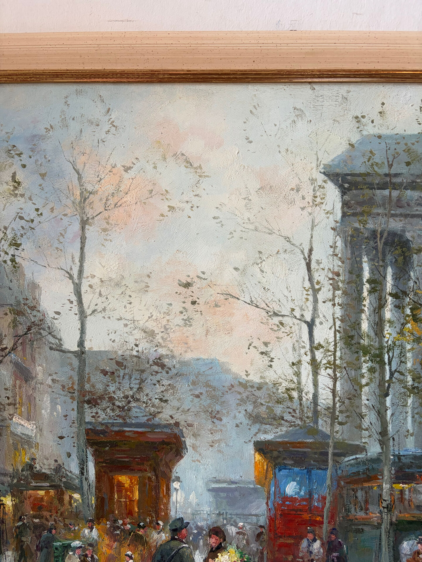 Place de la Madeleine, Paris, oil on canvas signed A Richmond