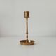 Vintage candle holder in solid gold brass