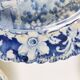 Five 19th century Calais earthenware plates with a romantic gallant couple decor