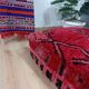 Handmade Berber pouf in wool 60 X 60 X 20 CM