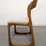 Series of 4 Baumann sleigh chairs from the 60s/70s