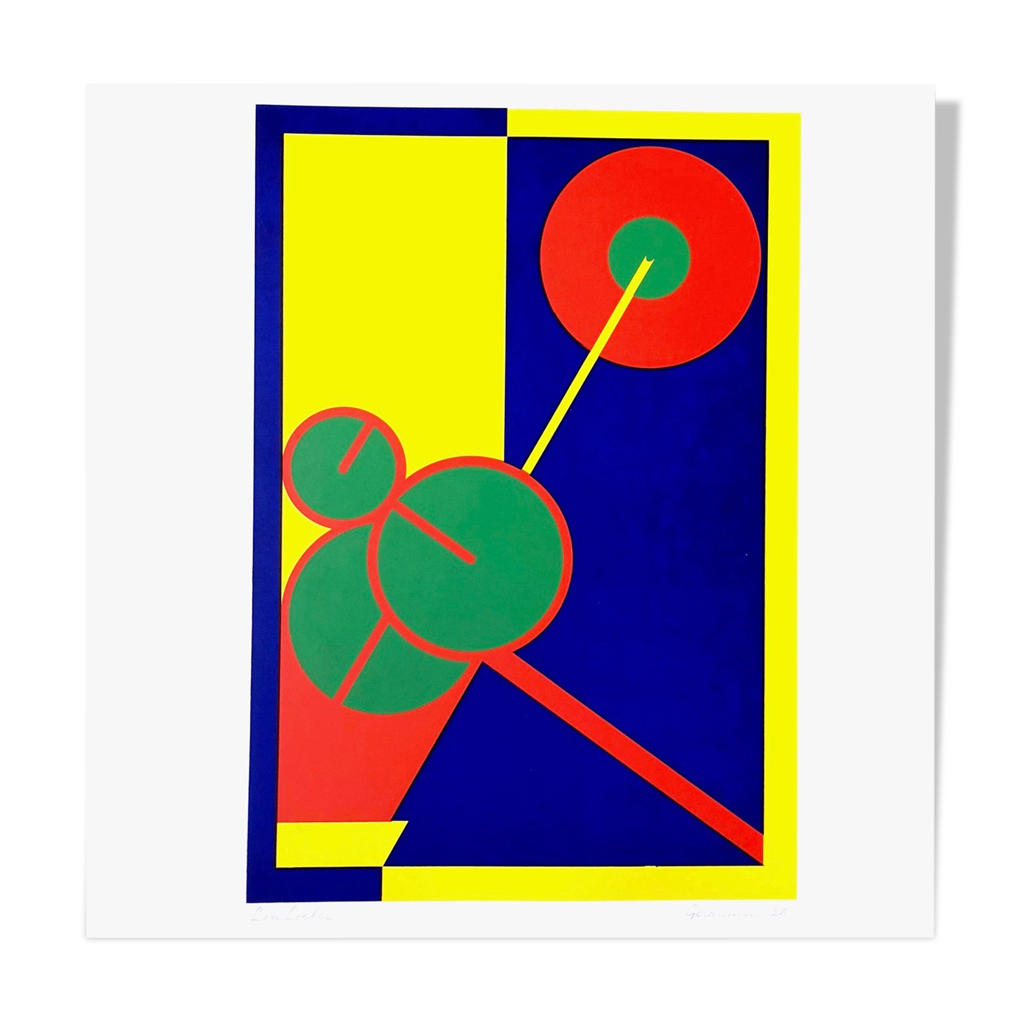 Lou Loeber: Geranium (1928), silkscreen print