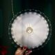 Vintage white opaline lace pendant light (OP12)