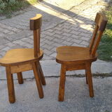 Brutalist style chairs