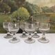 6 old hollow-ribbed glasses from the end of the 19th century