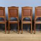 Set of 6 walnut chairs, Art Nouveau – Early 20th century
