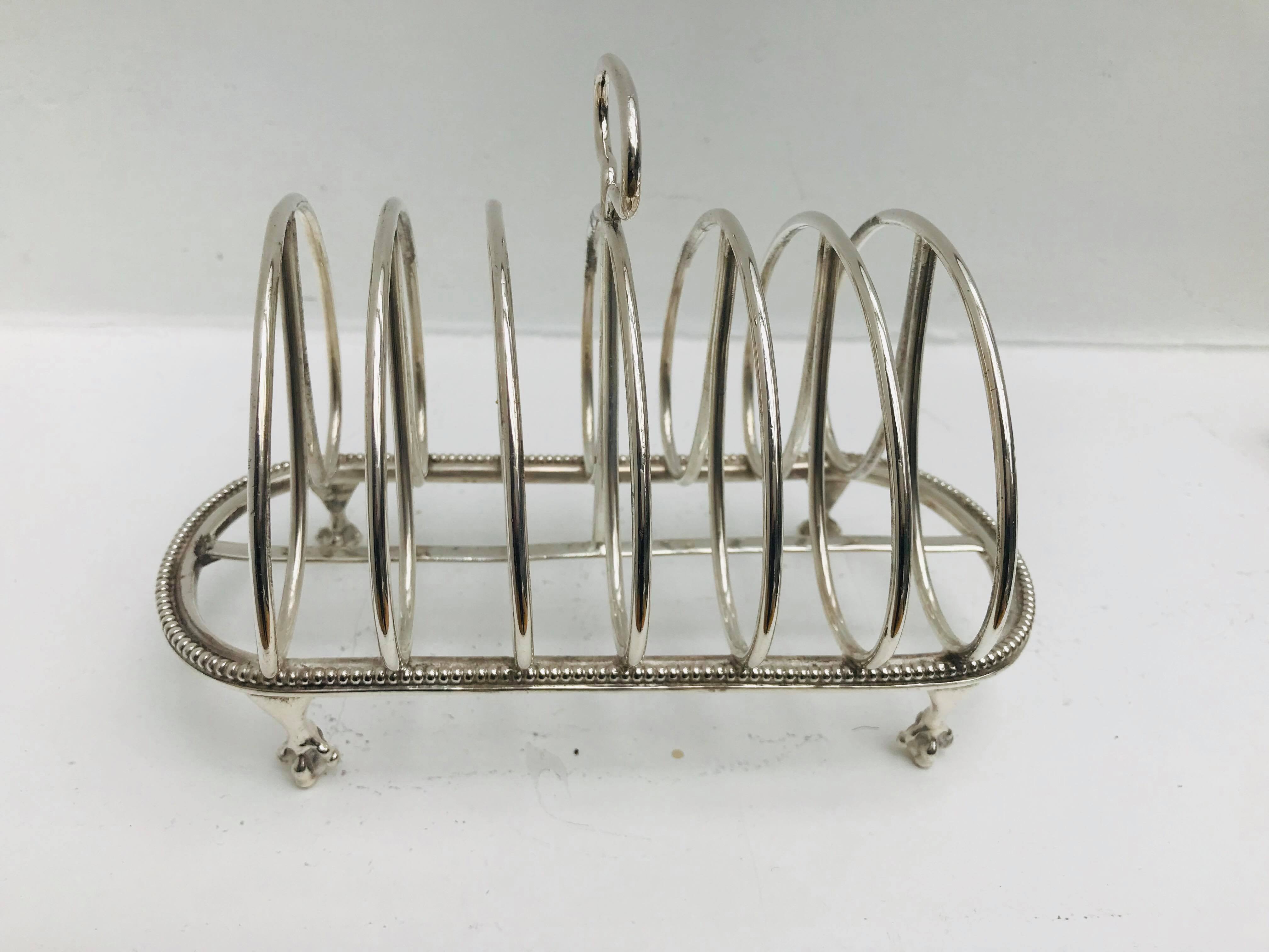 Victorian breakfast toaster set 6 toast bread slices