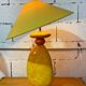 Vintage ceramic lamp by François Châtain