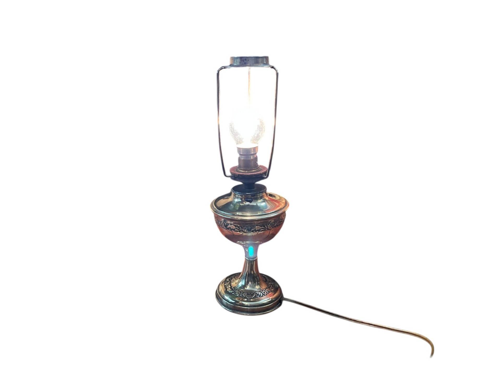 Art Deco Parisian lamp brass beads circa 1940