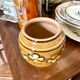 Ocher glazed ceramic vase
