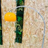 Orange round floor lamp