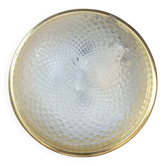 Vintage glass and gold wall light
