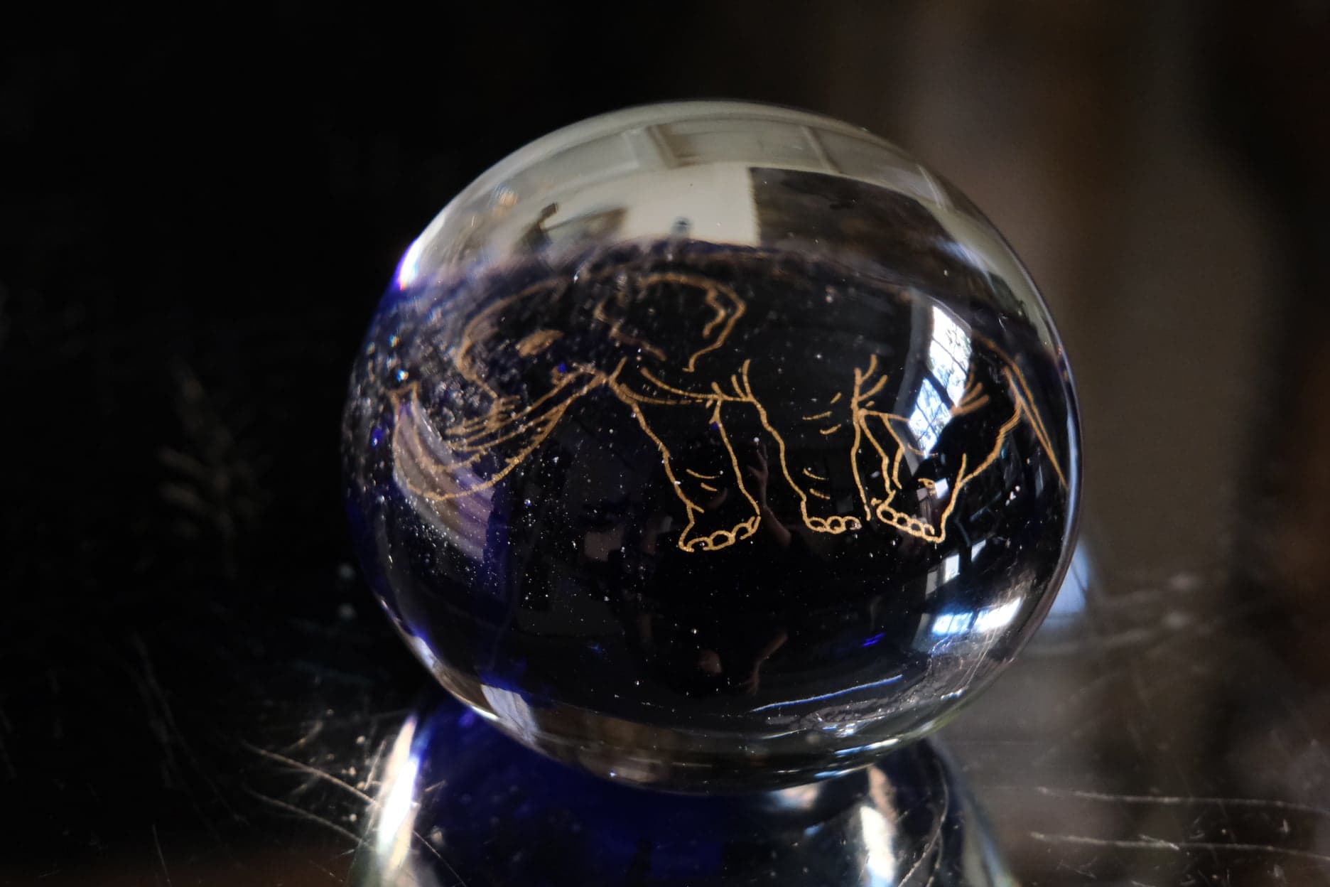 Sulfure Midnight blue golden elephant Very good condition