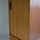 Parisian wardrobe in natural blond mahogany from the 1960s