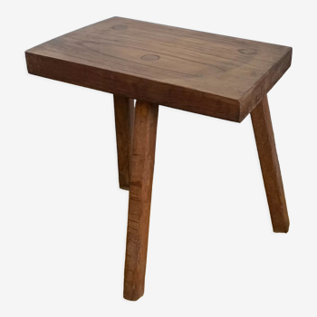 Tabouret tripode rectangle