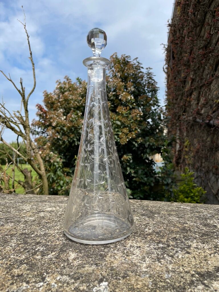 Saint Louis cut crystal stamped decanter
