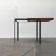 Mid-century minimalist convertible side table model T-Angle by Florence Knoll for Knoll International, 1950s.