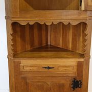 Vintage 1960s Corner Cabinet in Solid Oak style of Kjærnulf, Danish Modern
