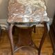 Table d’appoint avec Plateau en Marbre Style Louis XV - Fin 19 e