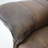 1980s De Sede Brown Leather Sofa, Switzerland
