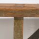 Antique green solid wood bench (c.1920) #26