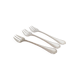 Christofle oyster or dessert forks, ribbon pattern, silver