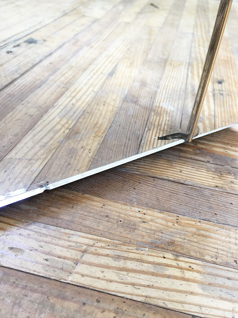 Console coffee table mirror