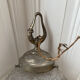 Frosted glass globe pendant art deco